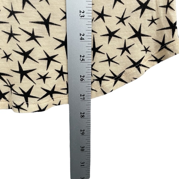 Pleione Star Patterned Sleeveless Knit Blouse Tank with Pleated Details Size M - Picture 5 of 10